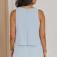 Layered Sleeveless Round Neck Romper