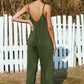 Full Size Spaghetti Strap Wide Leg Jumpsuit