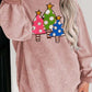 Christmas Tree Round Neck Drop Shoulder Sweatshirt