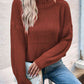 Roll Hem Drop Shoulder Sweater