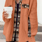 Plaid Button Down Collared Jacket