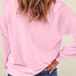 CHRISTMAS Round Neck Dropped Shoulder Sweatshirt