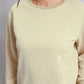 Round Neck Dropped Shoulder Sweatshirt