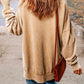 SPOOKY VIBES Graphic Slit Dropped Shoulder Sweatshirt