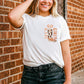 Round Neck Short Sleeve Cowboy Theme T-Shirt