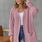 Open Front Long Sleeve Cardigan with Pockets