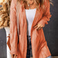 Cable-Knit Dropped Shoulder Cardigan