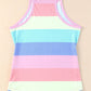 Striped Curved Hem Tank