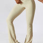 Wide Waistband Slim Fit Wide Leg Sports Leggings