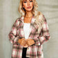 Plaid Button Down Collared Jacket