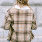 Plaid Collared Neck Button Down Jacket