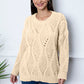 Round Neck Dropped Shoulder Sweater