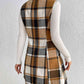 Plaid Lapel Collar Vest