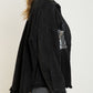 Sequin Detail Long Sleeve Denim Jacket