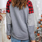HAPPY CHRISTMAS Striped Long Sleeve T-Shirt