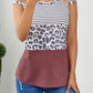 Color Block Shoulder Detail Tank