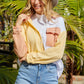 Color Block Textured Drop Shoulder Shacket