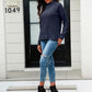 Mock Neck Long Sleeve Sweater