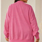 Plus Size MERRY CHRISTMAS Round Neck Slit Sweatshirt