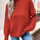 Roll Hem Drop Shoulder Sweater