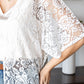 Open Front Half Sleeve Lace Cardigan