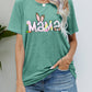 Easter MAMA Graphic Round Neck T-Shirt