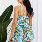 Marina West Swim Full Size Sail With Me V-Neck Swim Dress in Turquoise
