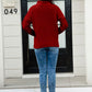Mock Neck Long Sleeve Sweater