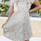 Leopard Print Empire Waist Babydoll Dress