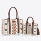 Printed PU Leather Shoulder Bag