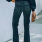 Button Fly Long Jeans