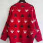 Christmas Tree & Reindeer Round Neck Sweater
