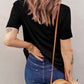 Graphic Round Neck Cutout Tee