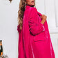 Button Up Long Sleeve Blazer with Pocket