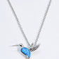 Opal Bird 925 Sterling Silver Necklace