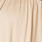 BOMBOM Contrast Long Sleeve Ruched Blouse