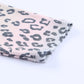 Leopard Color Block Buttoned Drawstring Detail Hoodie