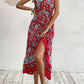Bohemian Decorative Button Spaghetti Strap Dress