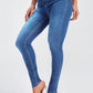 Button Fly Skinny Jeans