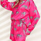 Animal Button Up Shirt and Shorts Set