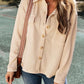 Pocketed Button Up Dropped Shoulder Jacket