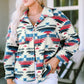 Geometric Button Down Jacket