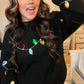 PREORDER: Noel Sequin Bell Sleeve Sweater