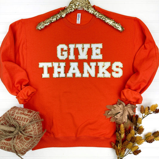 PREORDER: Give Thanks Patch Sweatshirt