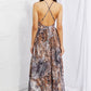 Sweet Generis Full Size Piecing It Together Printed Sleeveless Dress