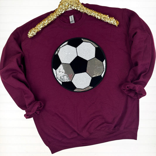 PREORDER: Soccer Sequin Sweatshirt in Eleven Colors