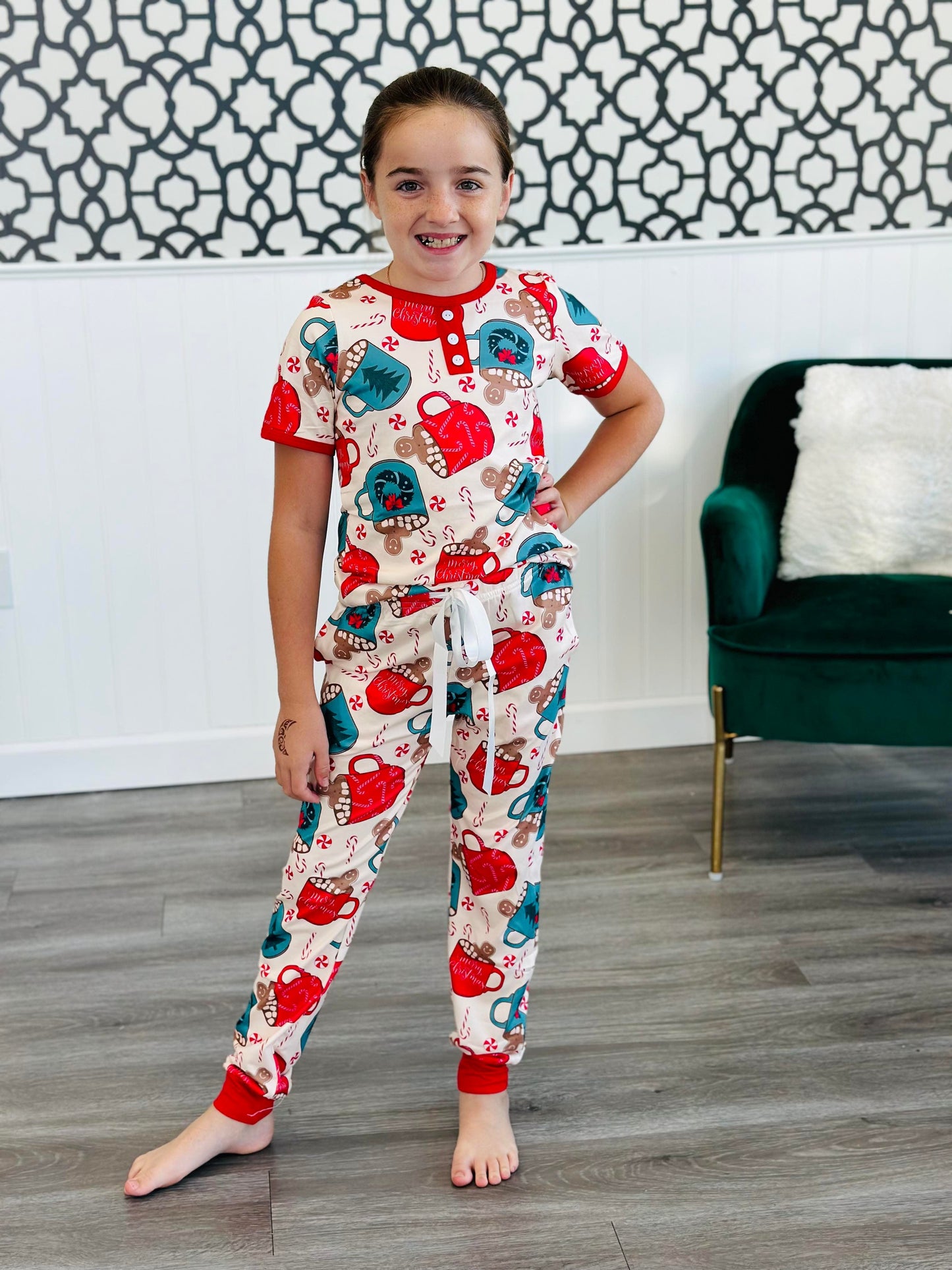 PREORDER: Matching Kids Pajamas in Winter Prints