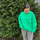 PREORDER: Embroidered Green Face Sweatshirt