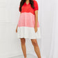 Culture Code My Only Wish Full Size Color Blocked Hooded Dress