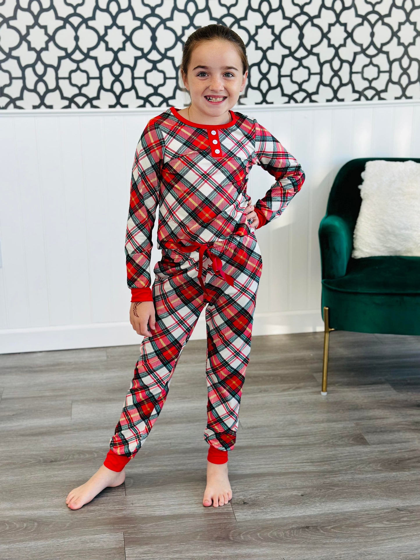 PREORDER: Matching Kids Pajamas in Winter Prints